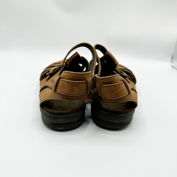 Mephisto Sam Mens 10 EU 44 Fisherman Sandals Nubuck Leather Brown Strap Back main image 7